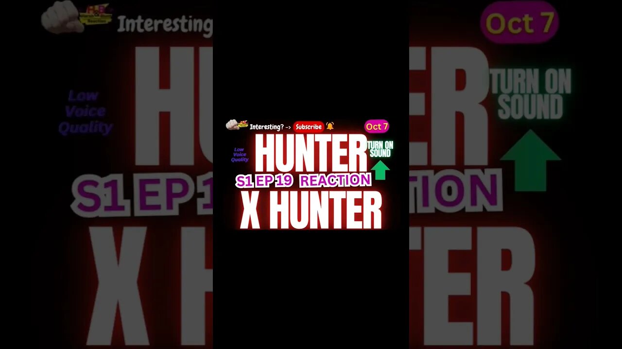 Hunter X Hunter Anime S1 EP 19 Reaction Theory | Harsh&Blunt Voice Short