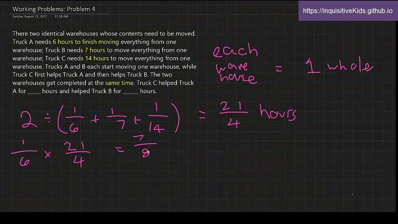 6th Grade Working/Engineering Problems: Problem 4