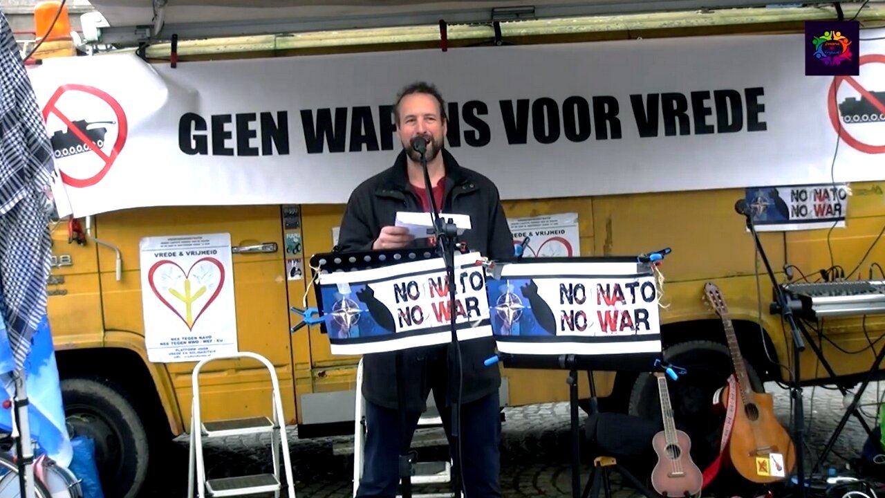 Speech Willem Engel bij Vredesdemo Amsterdam 25 februari 2024.