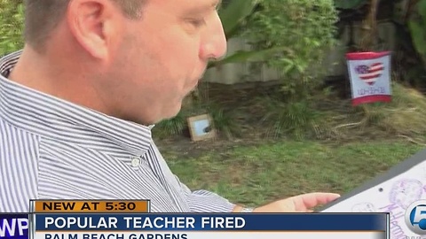 Popular teacher fired