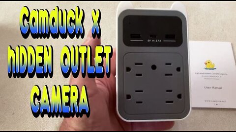 CamDuck X Outlet hidden Spy Camera