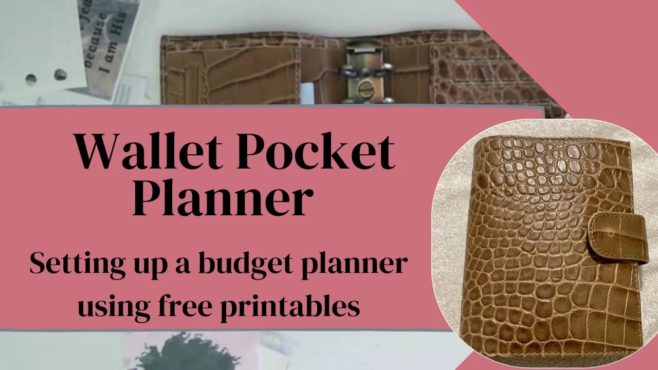 Set up a wallet pocket planner with me