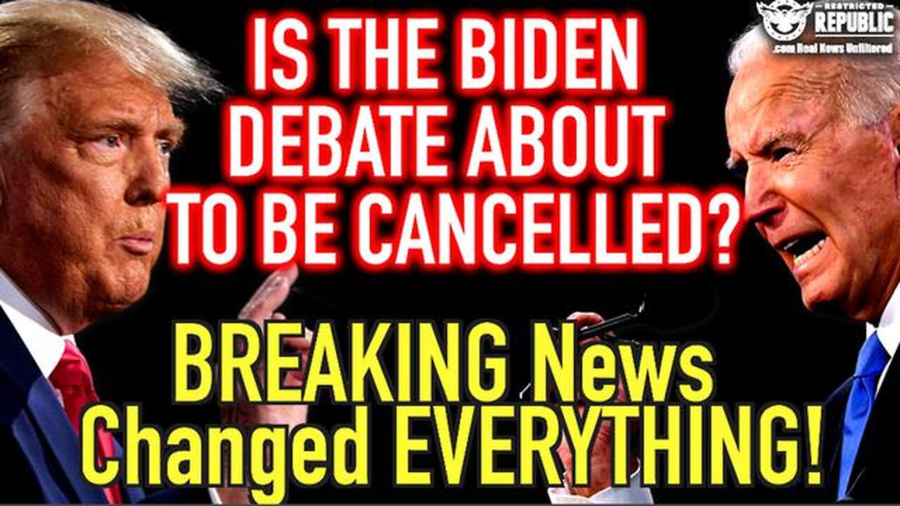 Is The Biden Debate About to Be Cancelled?! Breaking News Just Changed EVERYTHING!