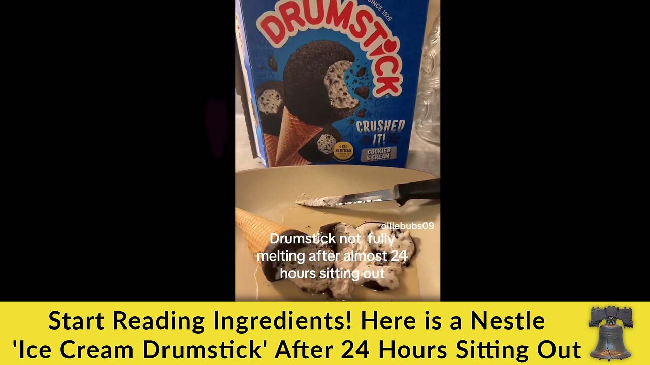 Start Reading Ingredients! Here is a Nestle 'Ice Cream Drumstick' After 24 Hours Sitting Out