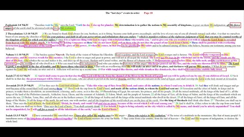The last days events in order Page 18
