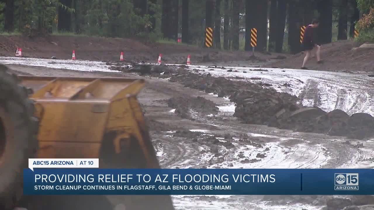 Storm cleanup continues in Flagstaff, Gila Bend and Globe-Miami