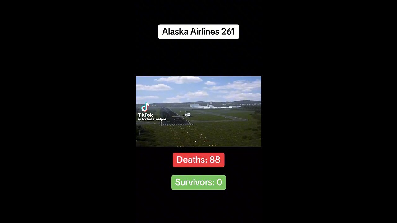 Airplane crashing - Alaska airlines 261