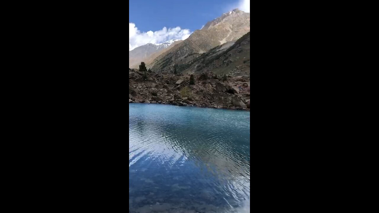 Lake and mountains