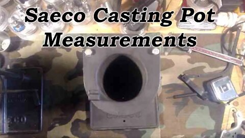 Saeco Model 24, Casting Pot Measurements, Shoutout to Andy79Z28, "The Zincmaster"