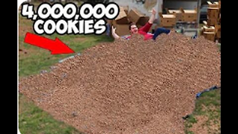 Giving My 4,000,000th Subscriber 4,000,000 Cookies