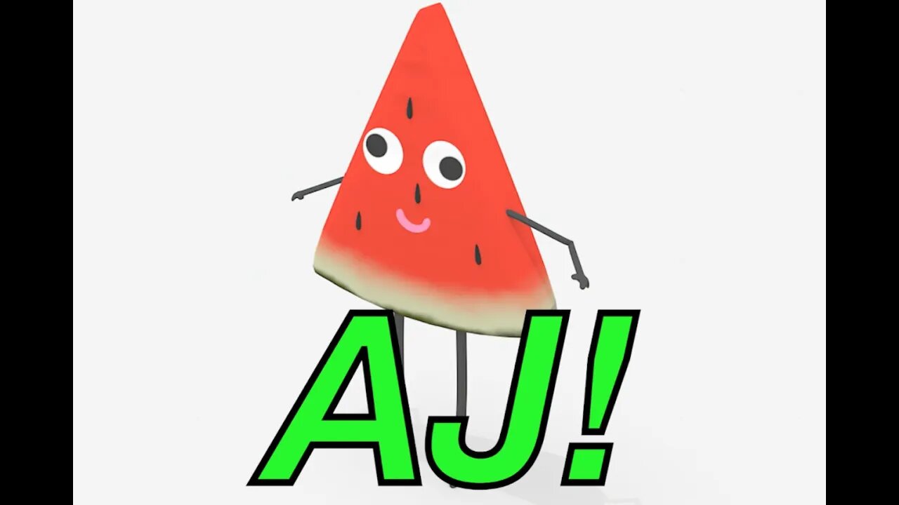 Happy Birthday AJ! - WATERMELON Birthday Song