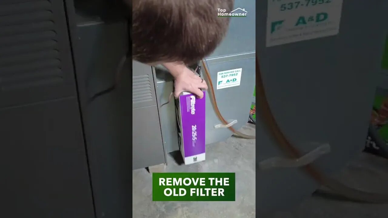 Change Your Furnace Filter in 33 Seconds #shorts