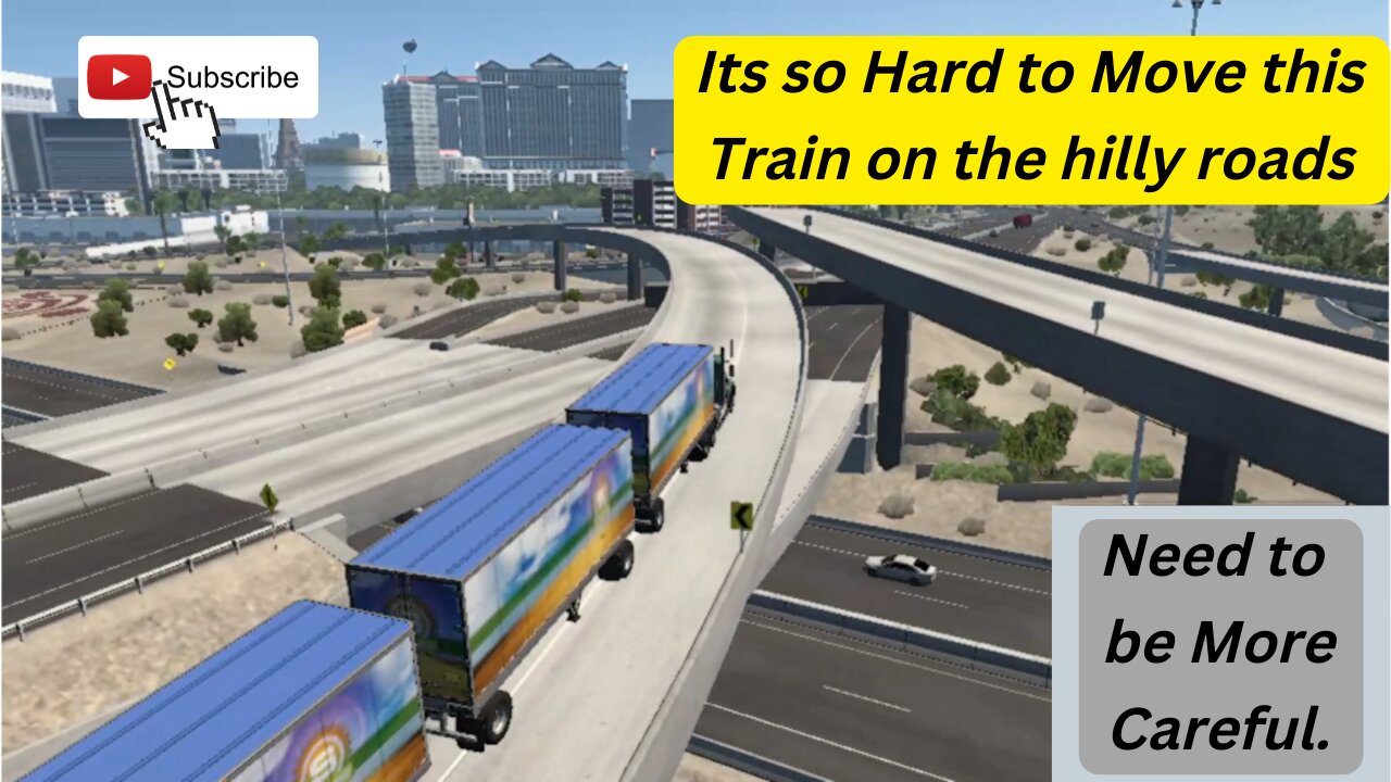 Is this a Truck or a Train? Moving a Train on the roads of Las Vegas in American Truck Simulator