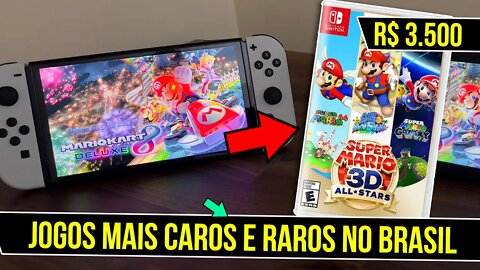 Jogos mais caros da Nintendo Switch no Brasil #shorts