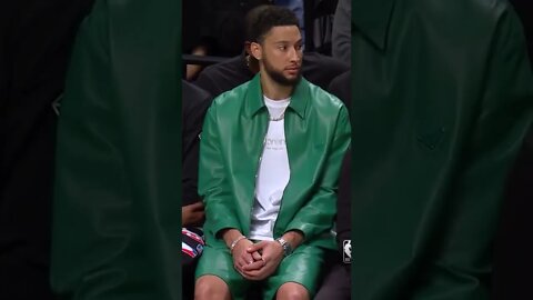 Ben Simmons Enjoying the BENCH with the Funky Play in outfit