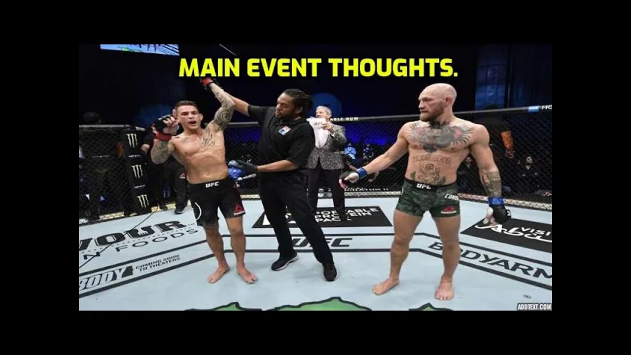 UFC 257 CONOR MCGREGOR V DUSTIN POIRIER MAIN EVENT - RECAP AND THOUGHTS - NINJA KNIGHT