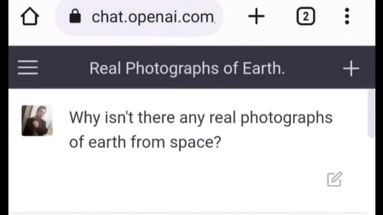 ChatGPT Confirms: There's No Real Photos of Earth from Space