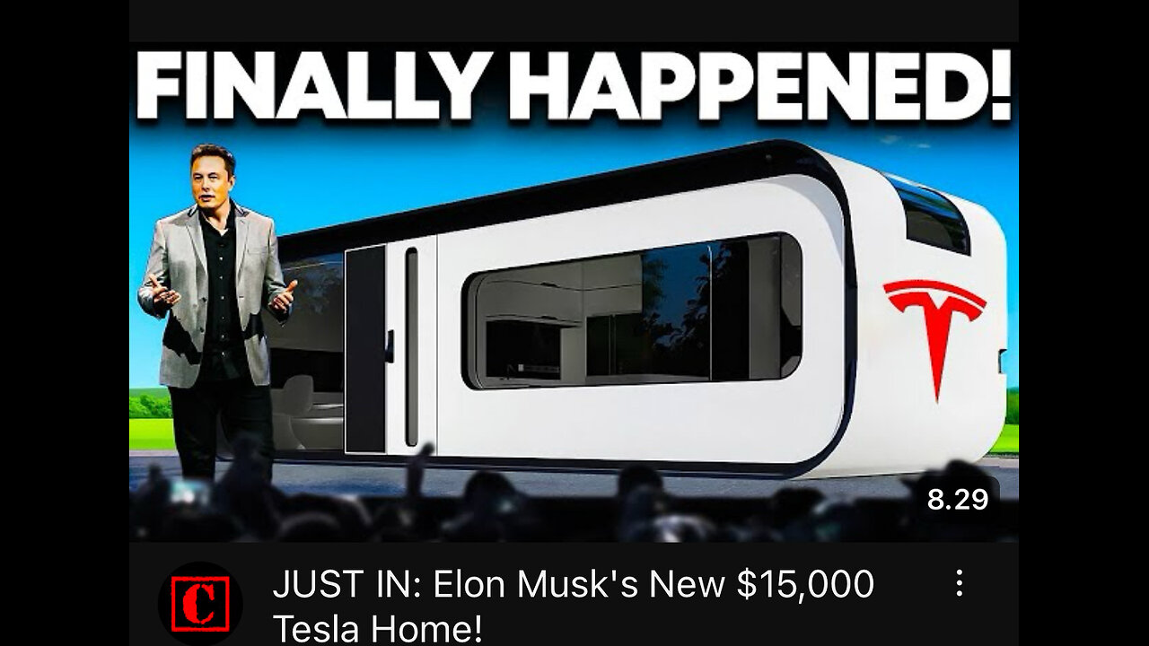 JUST IN: Elon Musk's New $15,000 Tesla Home!