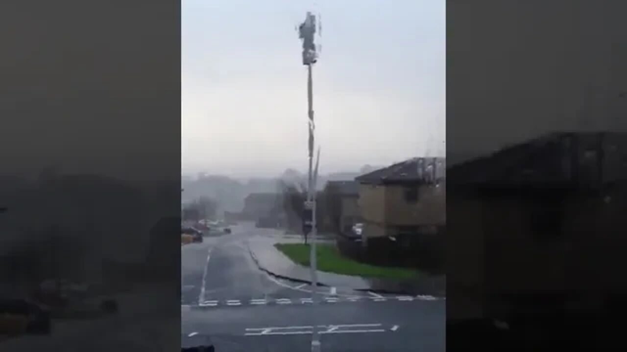 Trampoline Gets Blow Down Road By Storm Storm Eunice