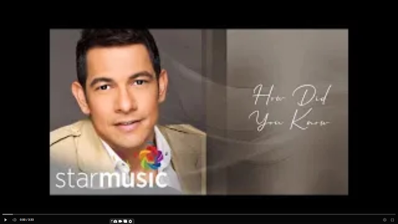 Gary Valenciano- How did you know (my cover)