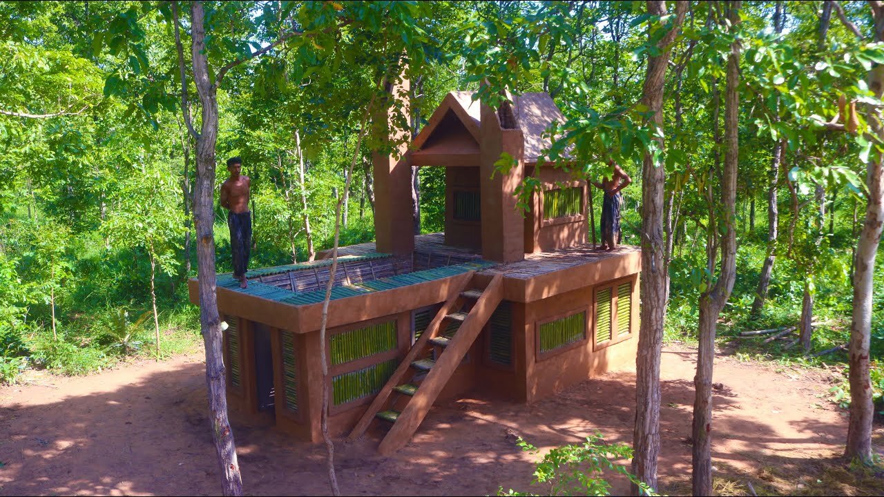 Primitive Building : Build The Most Beautiful Survival House Villa