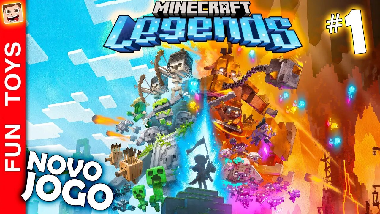 Minecraft Legends - INÍCIO da nossa aventura! Precisamos impedir a invasão dos Piglins! 🐷 ⛏ 🧱