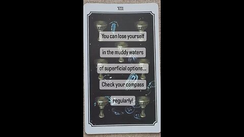 MEDITATION #compass #distractions #options #superficial #tarot #tarotary #dailycard