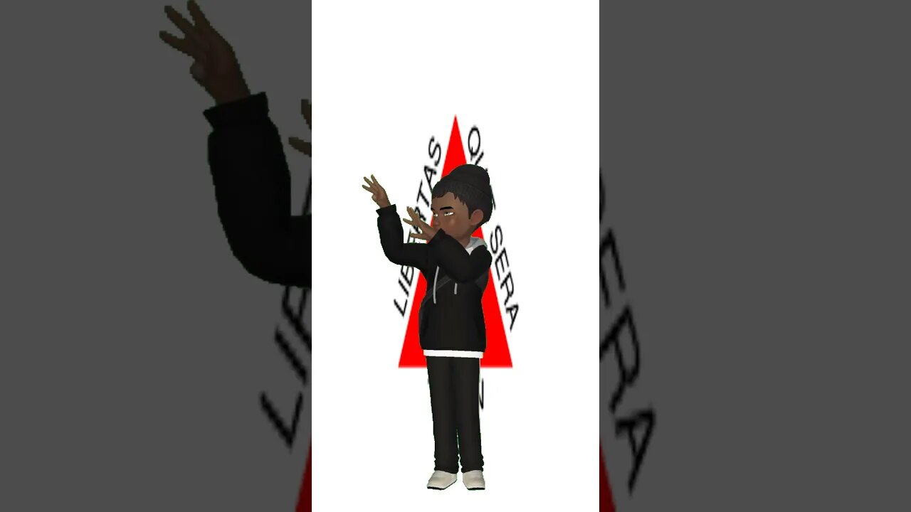 Vídeo de Animação - Avatar dançando na frente da bandeira de Minas Gerais #shorts