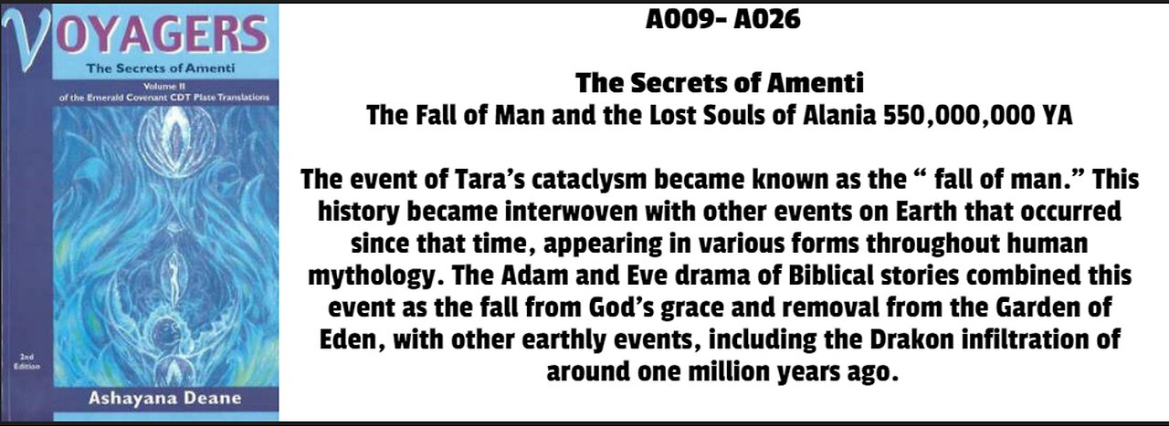 The event of Tara’s cataclysm became known as the “ fall of man.” This history became interwoven wit