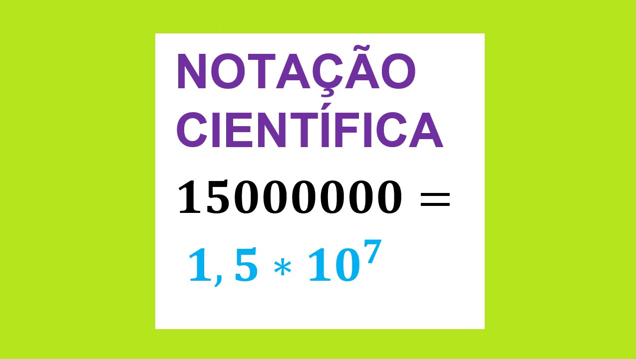 NOTAÇÃO CIENTÍFICA - EXRCÍCIO 01 - AULA 66