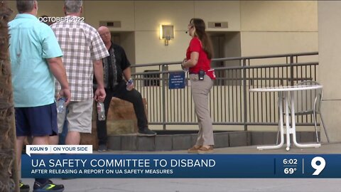 After releasing a report, University of Arizona faculty safety committee disbands