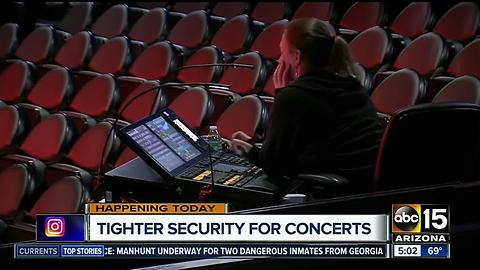 Security tightens to increase concert safety