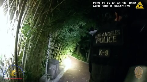 Bodycam Footage Shows LAPD Officer Struggling to Pull K9 From Suspect