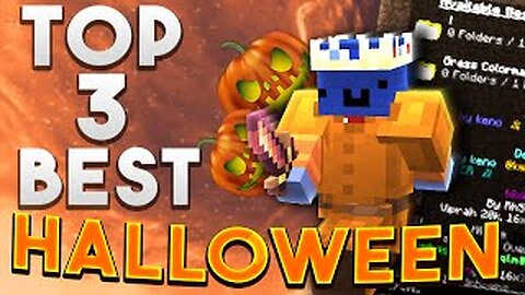 Top 3 BEST Halloween Texture Packs for Hypixel BEDWARS! (1.8.9)