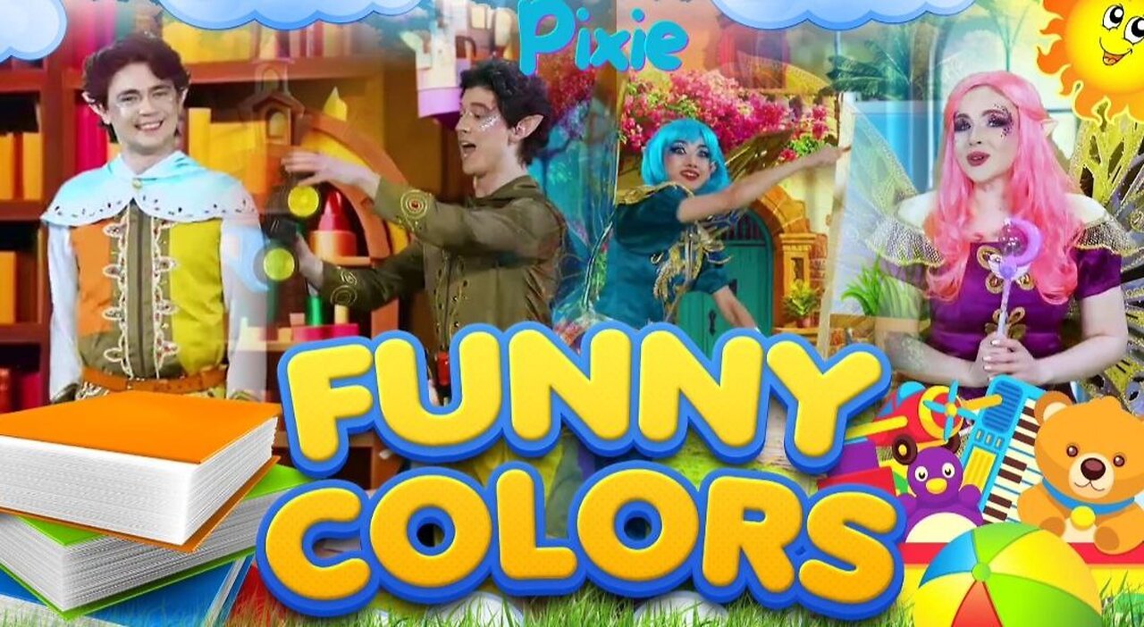 Funny Colors🖍️🎨 | Pixie Kids Song🎶