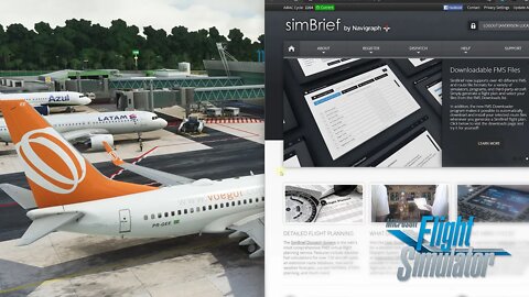 PMDG 737-700 - Simbrief com Rota, Peso / Balancamento e Ventos