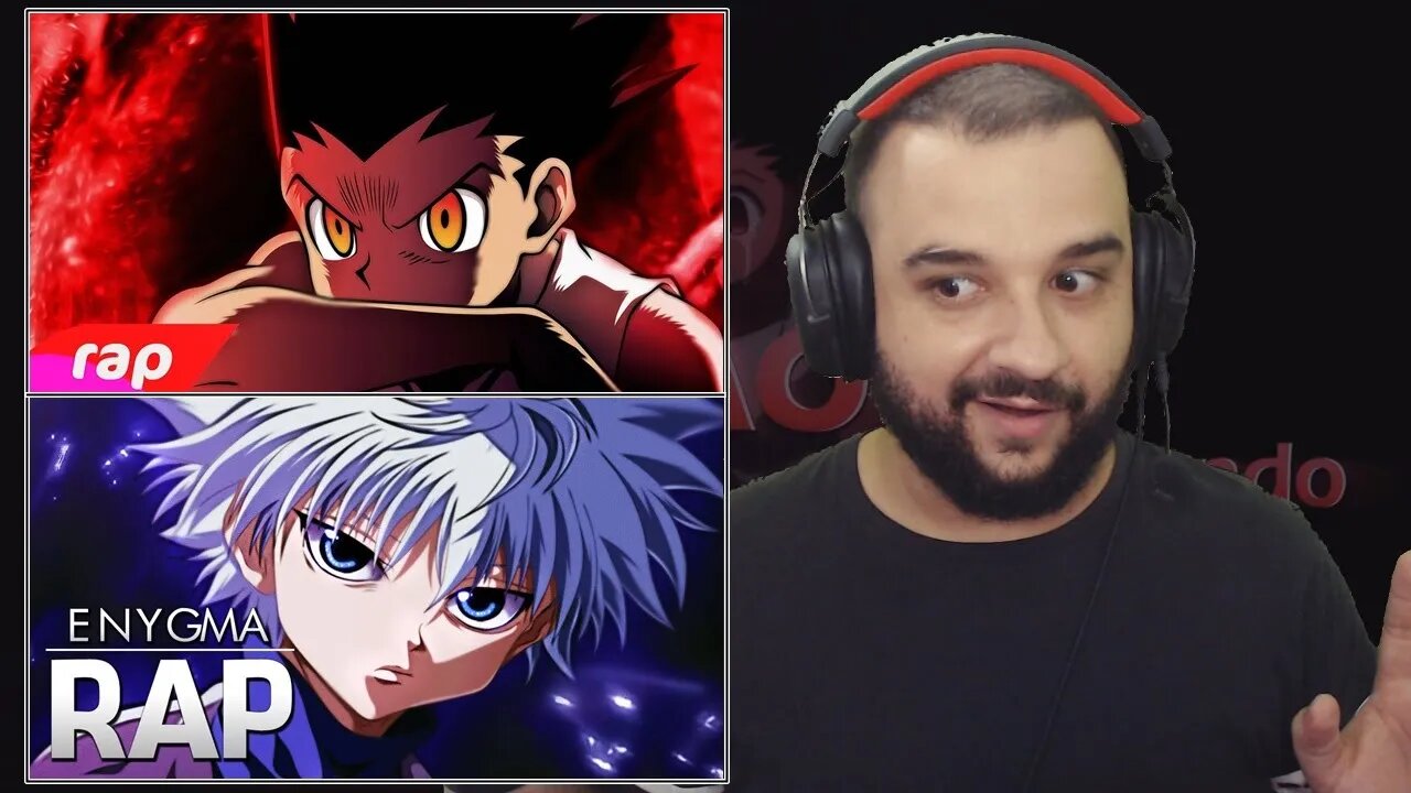 (DOUBLE REACT) RAP DO GON - QUERO SER UM CAÇADOR | Rap do Killua - Godspeed