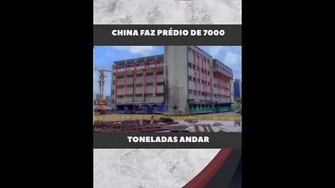 China faz prédio de 7 mil toneladas andar #shorts