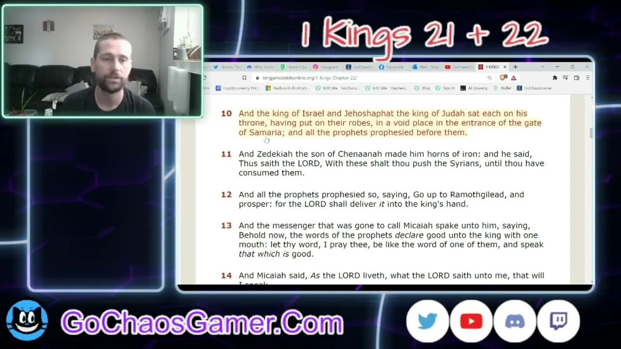 1 Kings 21 + 22 King James Version Bible (Audio 2022 KJV)