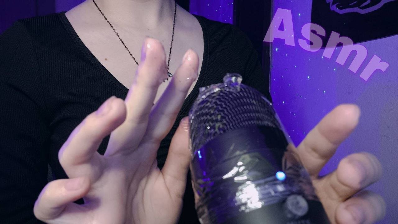 ASMR - Sons pegajosos no microfone (cola, creme, gel)