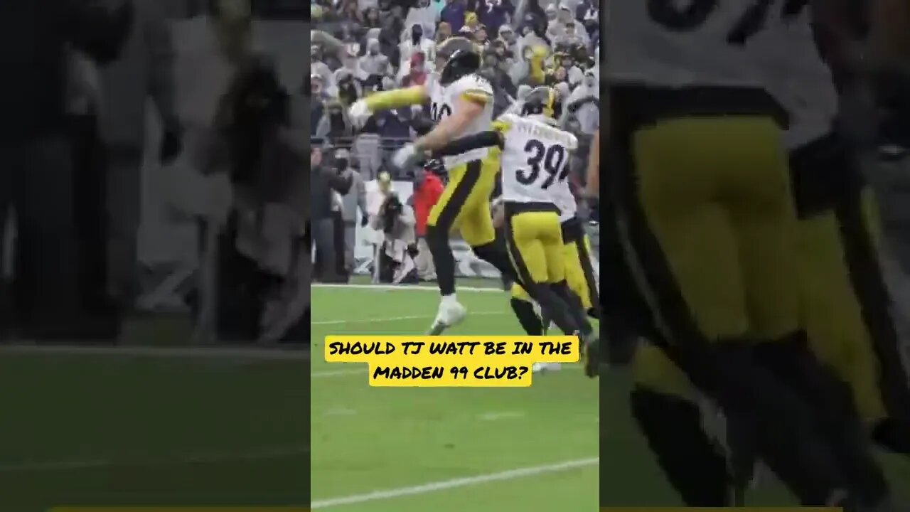 Did TJ Watt Get Snubbed? #nfl #steelers #shorts #madden