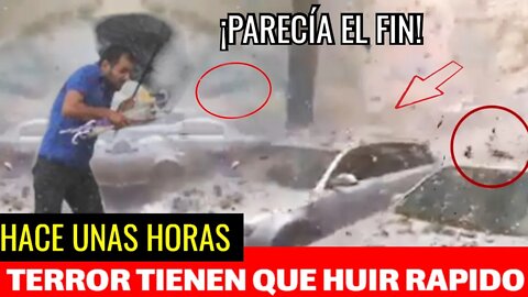 TERROR LLEGÓ CON TODA LA FUERZA MILES DE AFECTADOS UN GRANIZO APOCALÍPTICO DE PELÍCULA