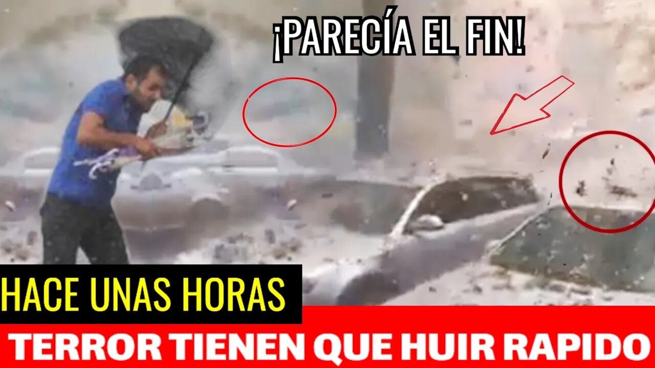 TERROR LLEGÓ CON TODA LA FUERZA MILES DE AFECTADOS UN GRANIZO APOCALÍPTICO DE PELÍCULA