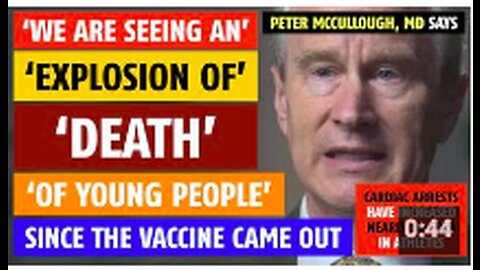 Cardiac arrests in athletes have increased nearly 10-fold since COVID vaccine, Peter McCullough, MD