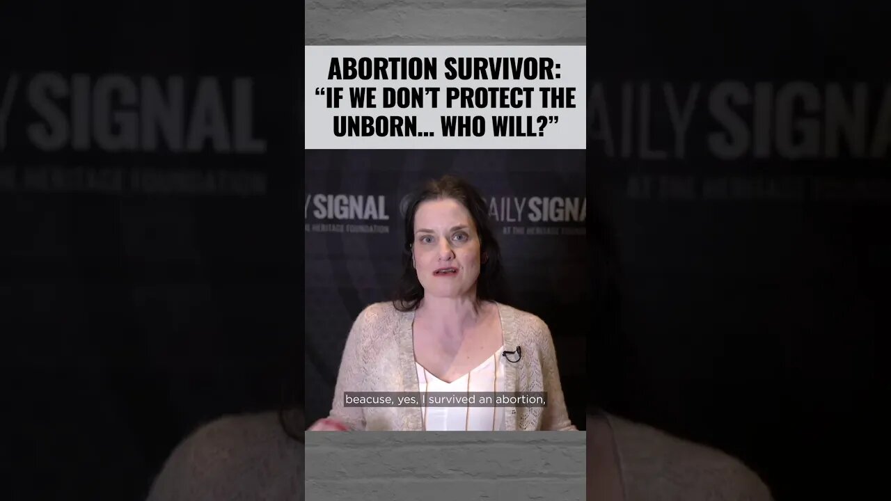 Abortion Survivor: “If We Don't Protect the Unborn... Who Will?” | #Shorts