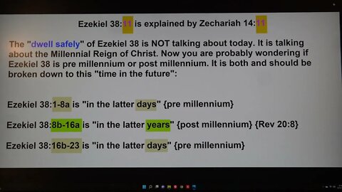 Ezekiel 38 verse 11 IS Zechariah 14 verse 11