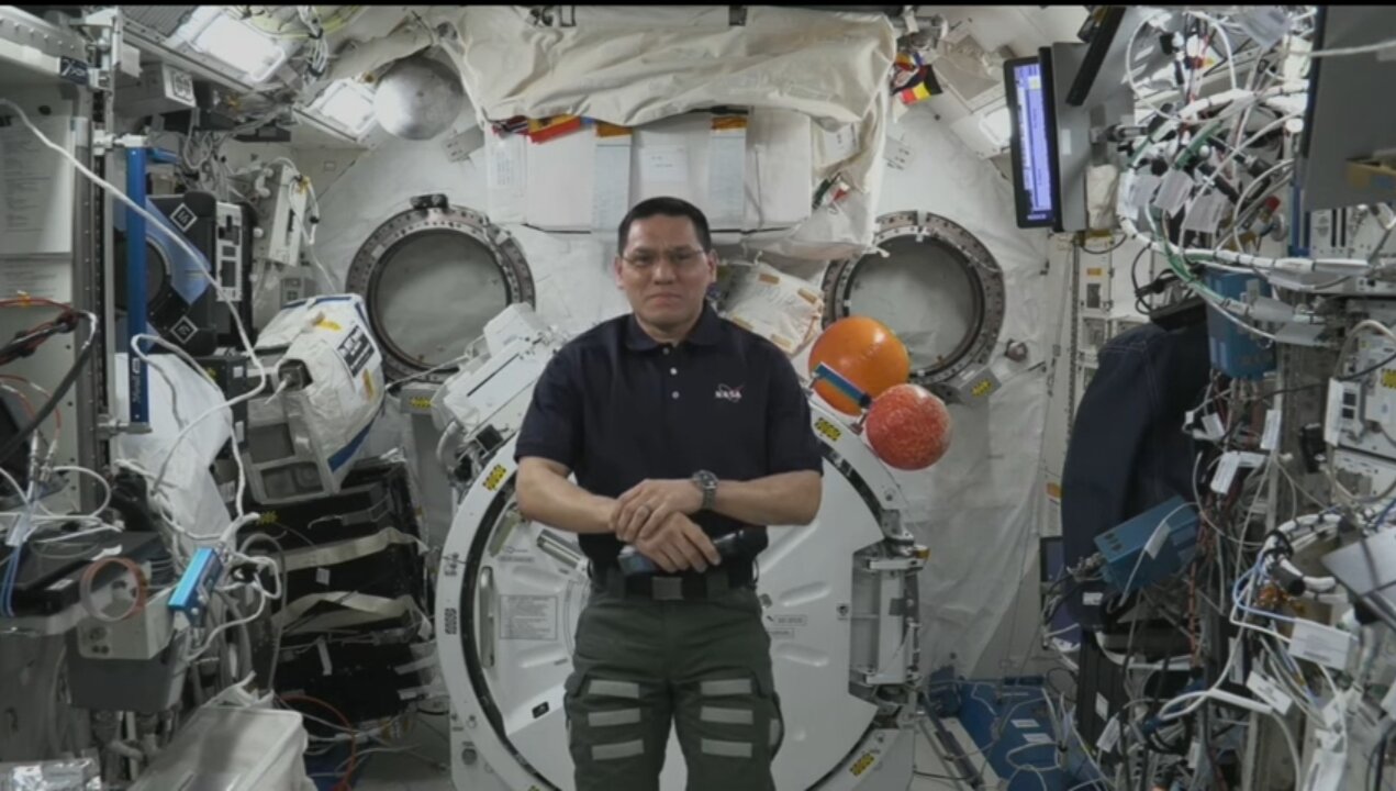 Expedition 69 Astronaut frank Rubio Talk with Abc's good morning America Aug 19,2023