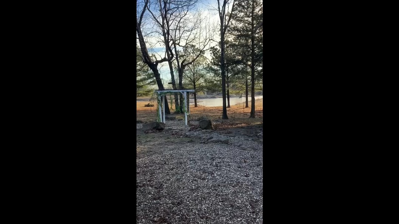 Cabin on top of a mountain in Arkansas