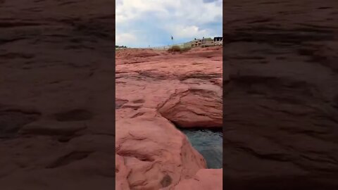 Cliffs on the beach in Canada