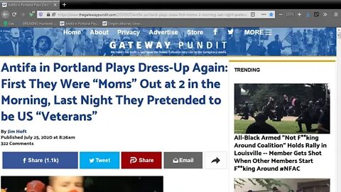 Antifa in Portland Plays Dress Up Again